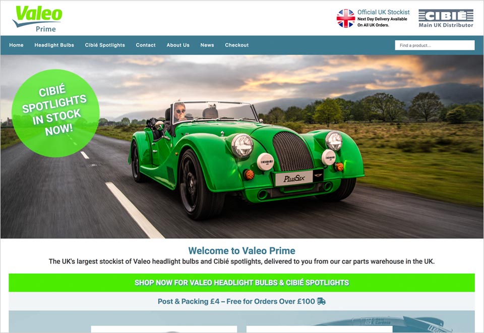 Valeo Prime website build and SEO